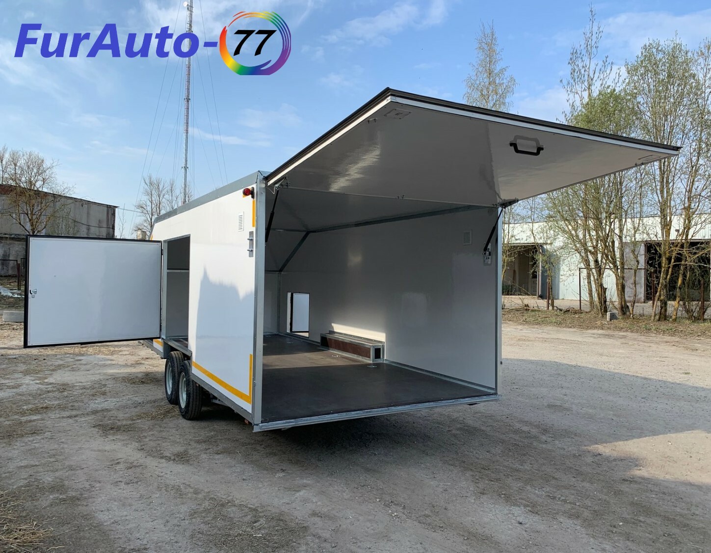 Фургон на базе легкового прицепа Фургон для легкового автомобиля