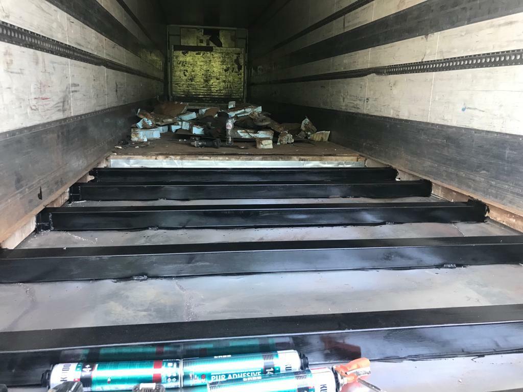 Усиление пола в полуприцепе Ремонт пола в полуприцепа